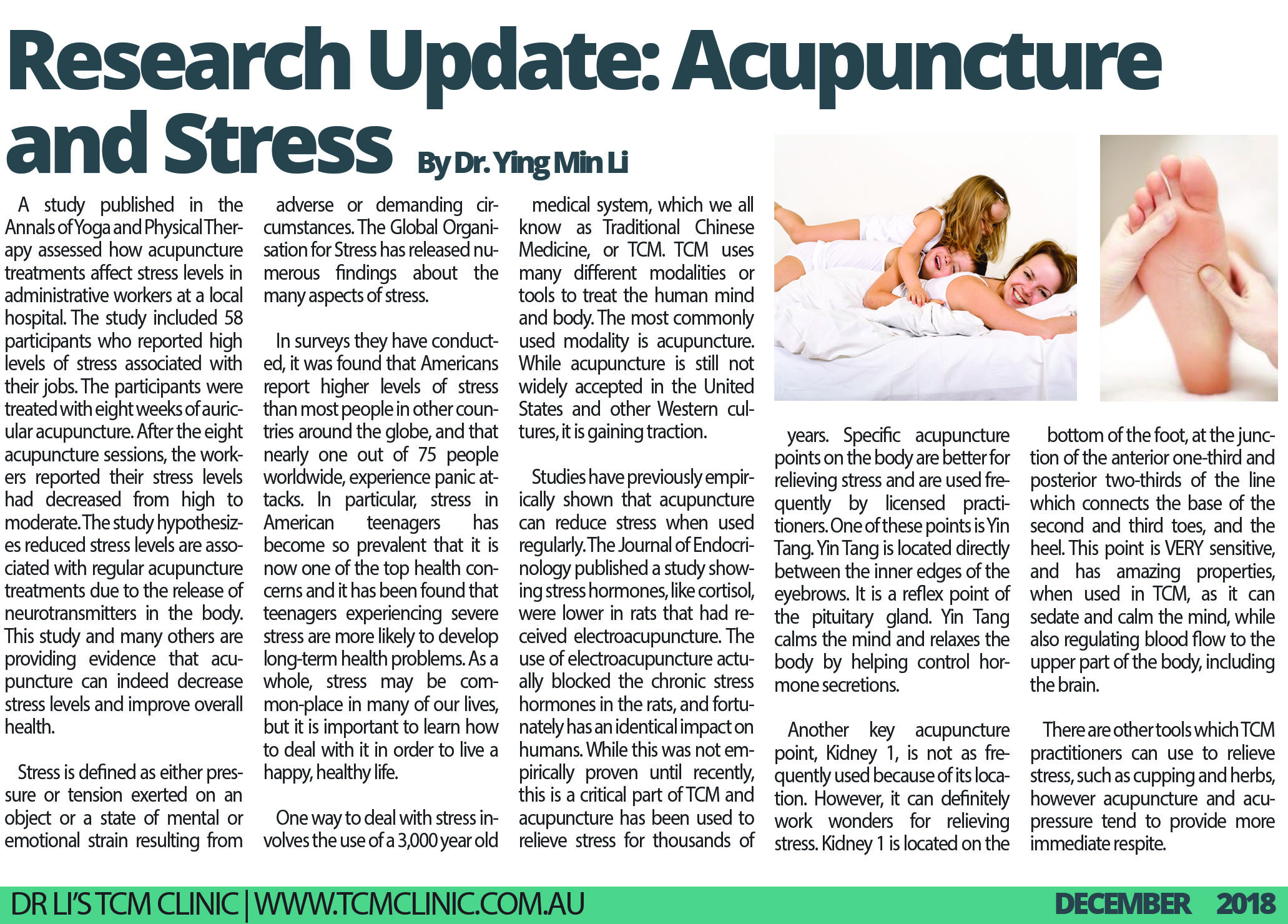 Acupuncture and Herbal Medicine for Stress Relief Research Article